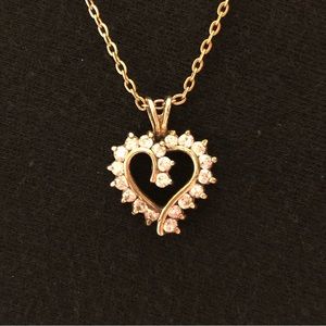ROSS SIMONS 925 Silver - Gold Plated Love Heart Pendant